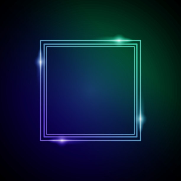 发光的框架图片下载