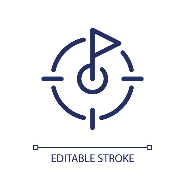 目标设置像素完美的线性ui图标图片下载