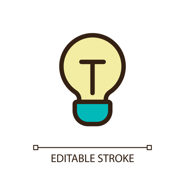 灯泡像素完美的RGB颜色ui图标图片下载