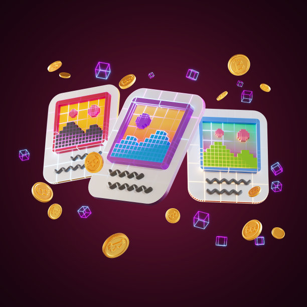 NFT图标图像和加密货币。三维渲染图片下载