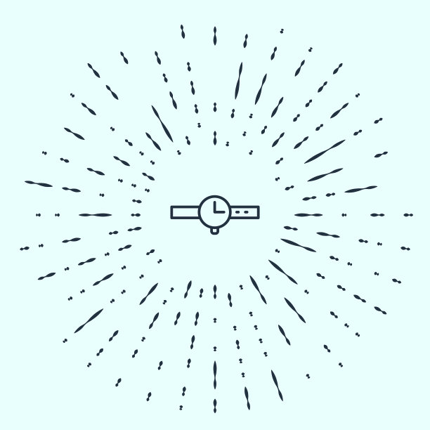绿色腕表图标孤立在绿色上图片下载