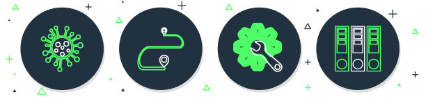 设置线路线定位扳手和齿轮细菌图片下载