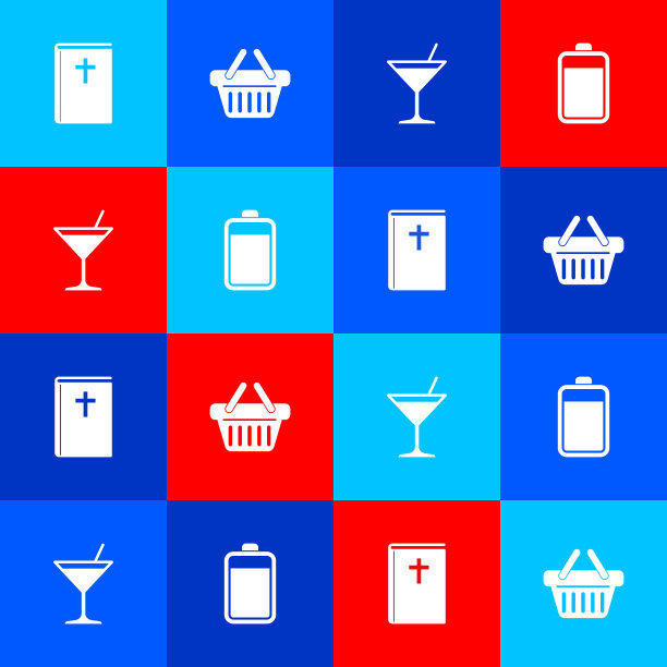 Set holy bible book shopping basket马提尼图片下载