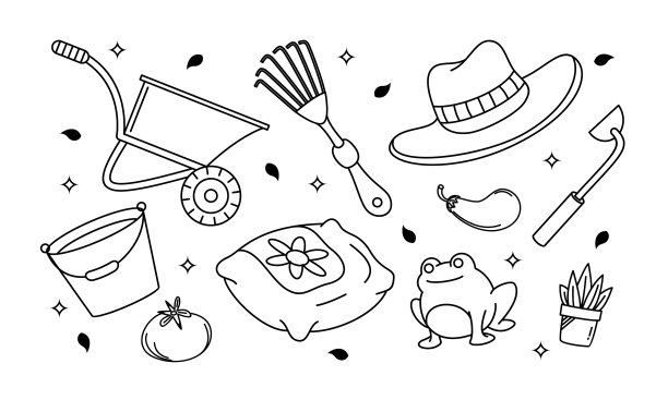 卡哇伊花园涂鸦套装图片下载