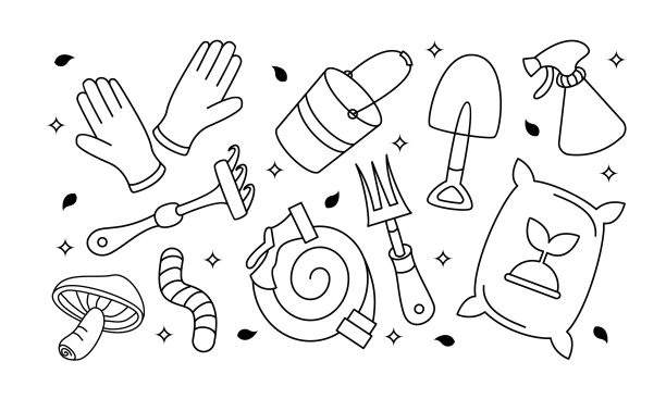 卡哇伊花园涂鸦套装图片下载