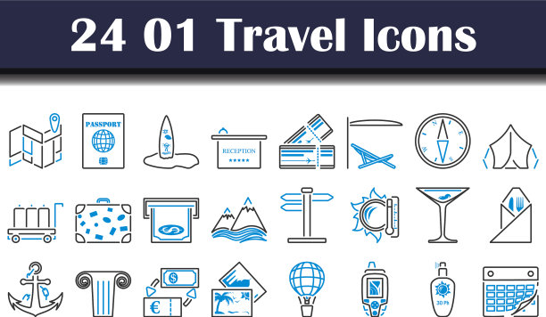 01旅行图标设置图片下载