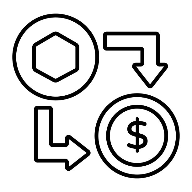 非同质化代币数字技术交易图标图片下载