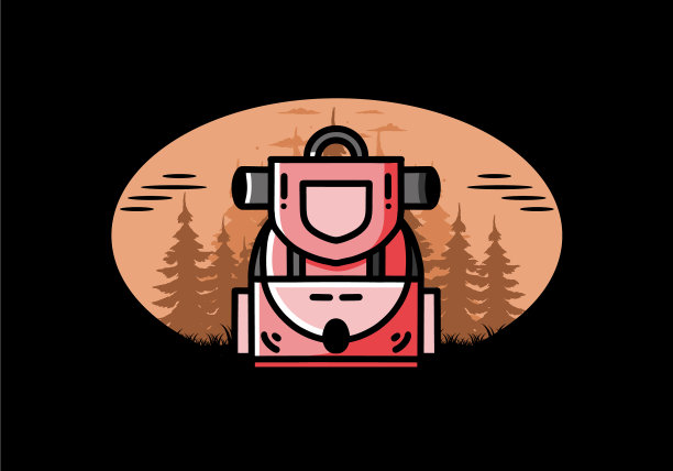 简易露营包设计图片下载