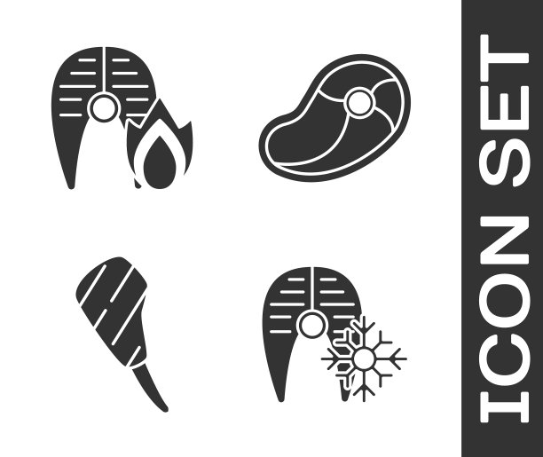 新鲜冷冻鱼排烤鱼排图片下载