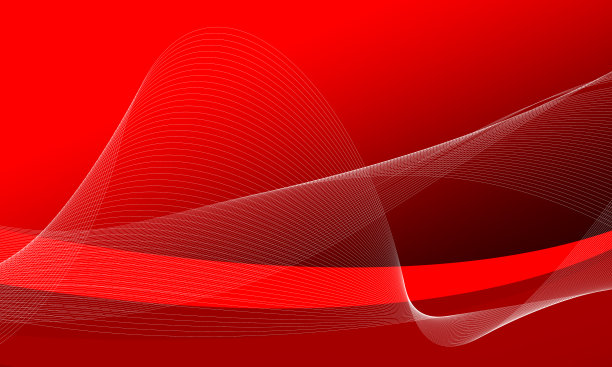 红线曲线波面板背景图片下载