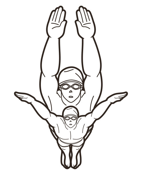 一群人一起游泳图片下载