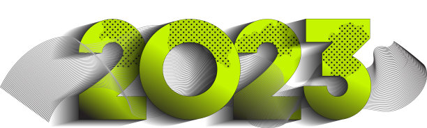 2023年日历标题。2023新年贺卡快乐。图片下载