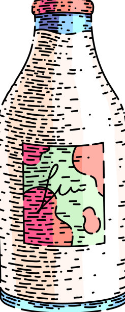 奶瓶素描手绘图片下载