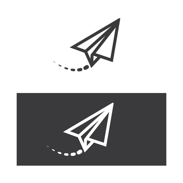 发送消息图标，矢量。纸飞机图标，标志和符号。图片下载