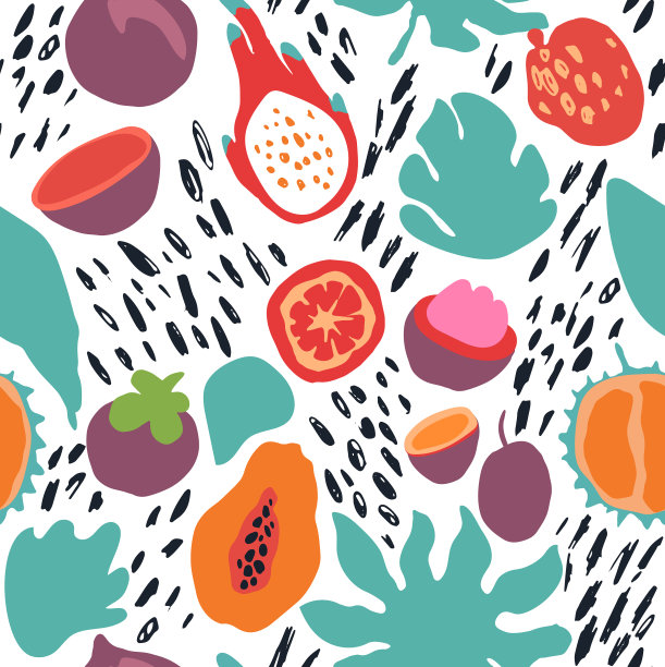 最小的夏季时尚瓷砖无缝图案图片下载