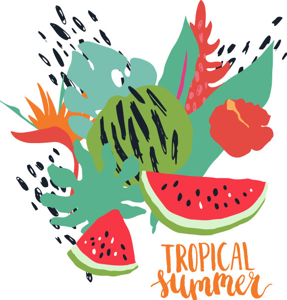 斯堪的纳维亚风格的夏日时尚艺术图片下载