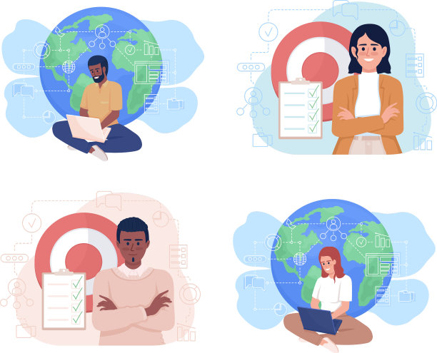 业务专家2d隔离集图片下载