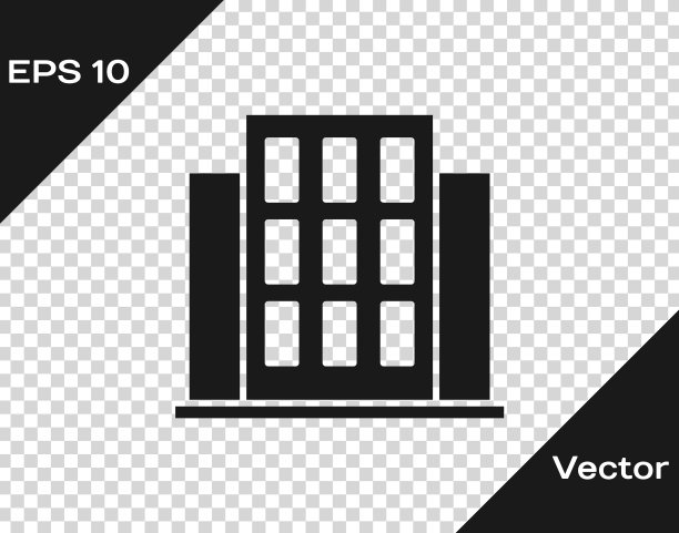 黑色的房子图标孤立在透明图片下载