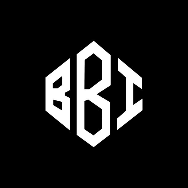 多边形BBI字母Logo设计图片下载