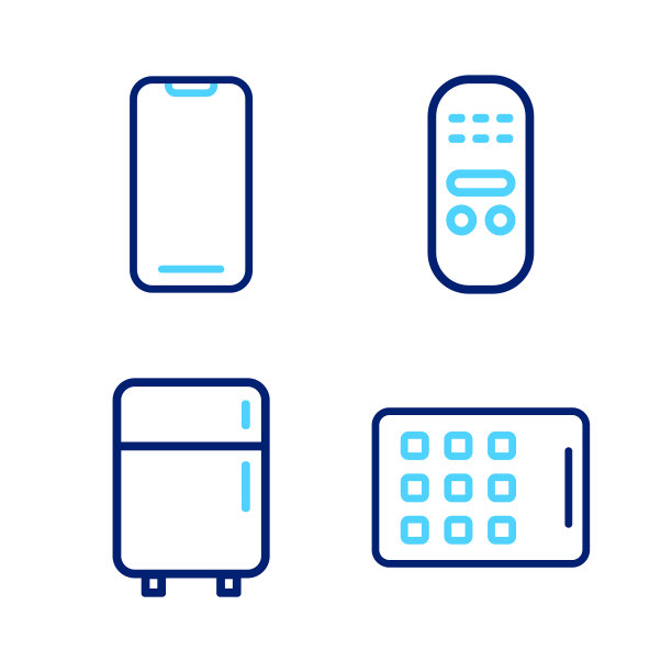 设置线图形平板电冰箱遥控器图片下载
