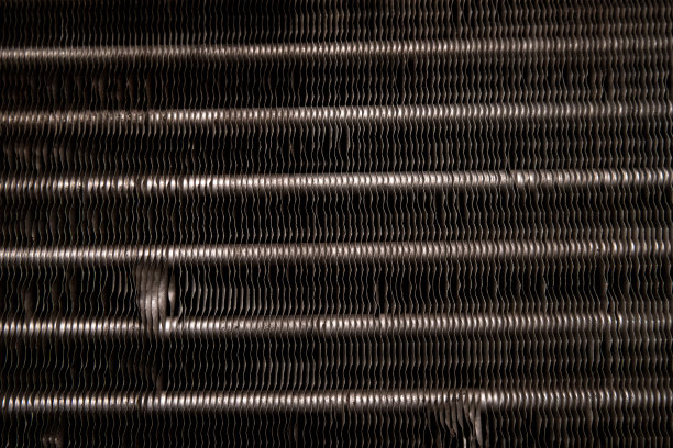 空调机组近窗线圈，纹理背景为工业冷暖look图片下载