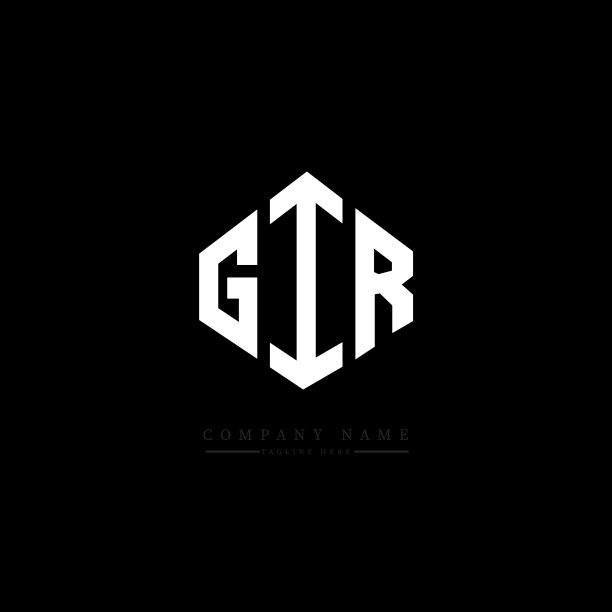 字母logo设计与多边形形状的女孩图片下载