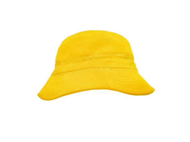 黄色的桶帽孤立在白色图片下载