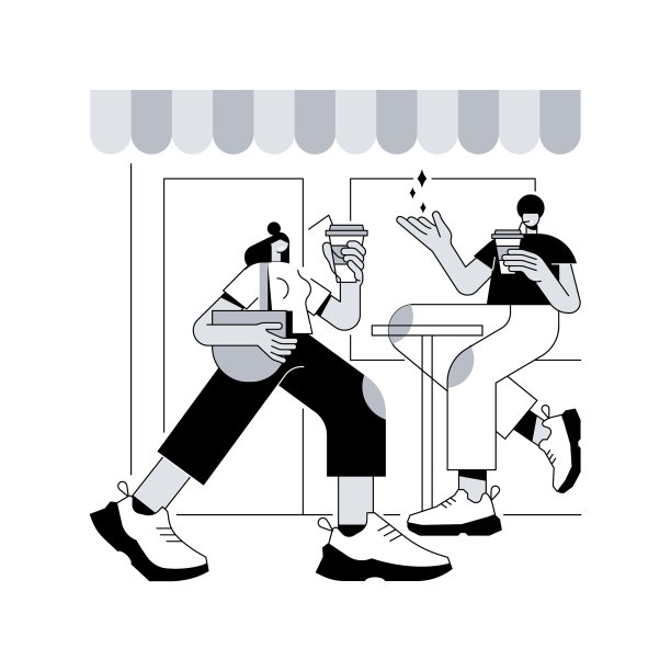 街头咖啡抽象概念图片下载