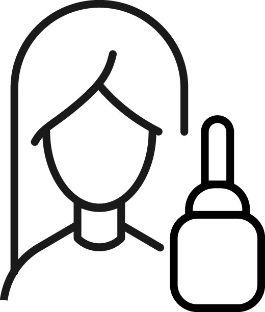 女人的职业、职业、爱好。轮廓标志绘制与黑色细线。可编辑的中风。矢量单色线图标的化妆瓶由女性图片下载