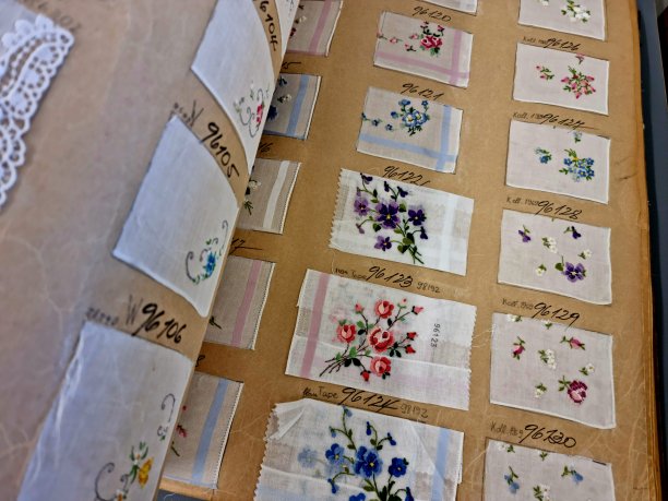 古董绣花模板图片下载