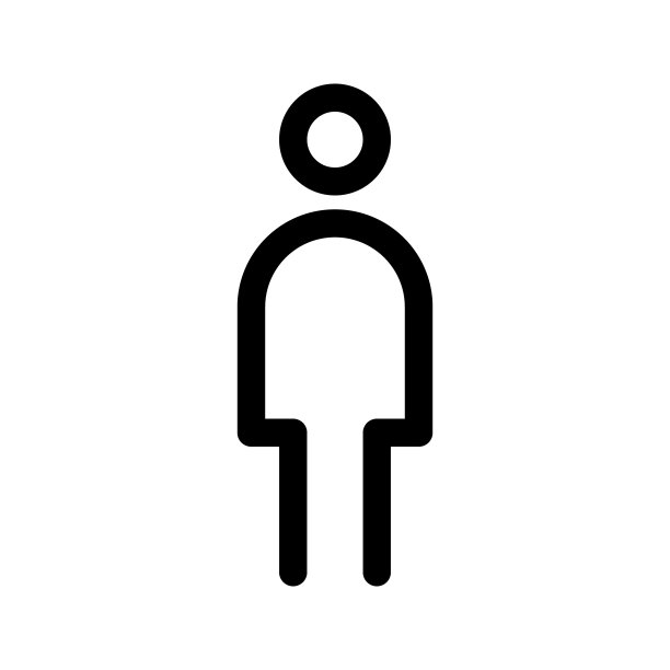 男人轮廓图标。父系的象征。图片下载