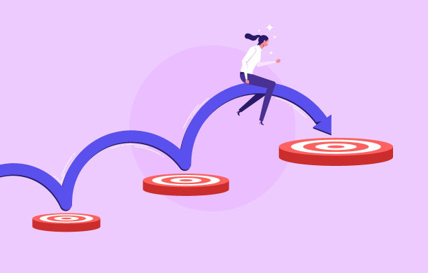 矢量插图改变目标业务概念图片下载