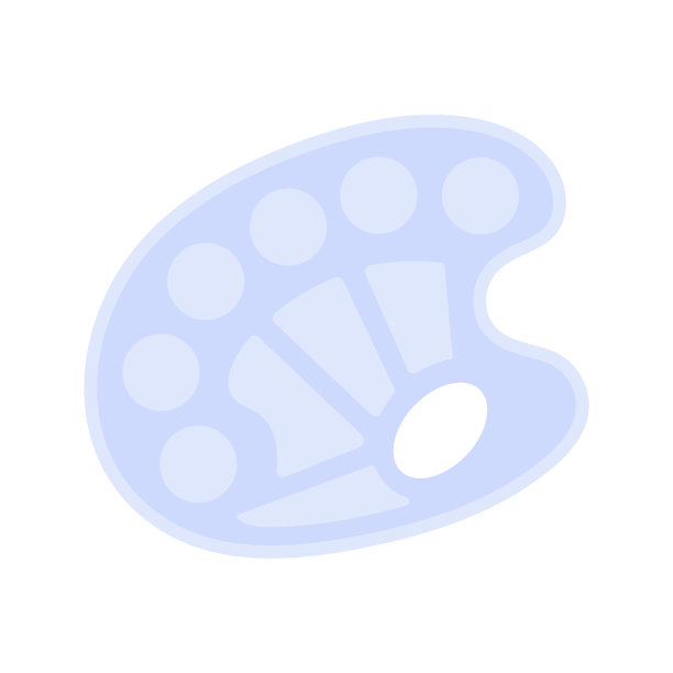 油漆调色板插图。学校用品平面设计。回到学校。油漆面板图标用于绘画和绘图。图片下载