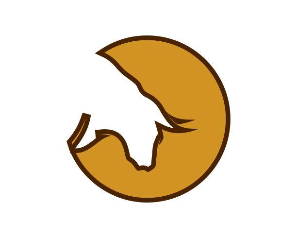 圈内公牛剪影图片下载