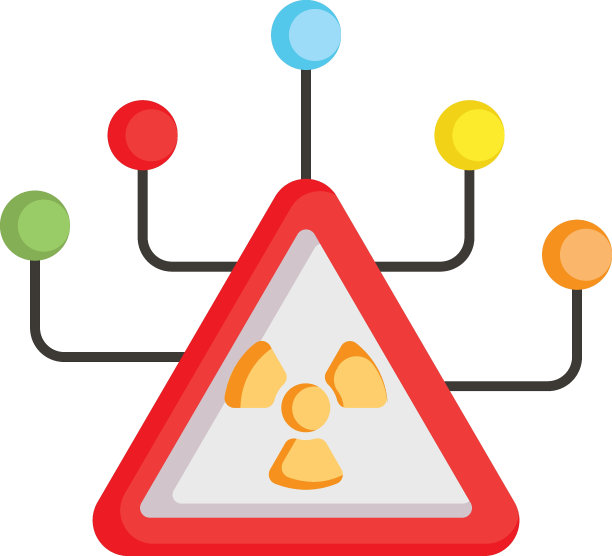 入侵物种载体颜色图标设计，生物化学符号，生物技术和生化标志，科学和工程股票插图，有毒环境超前概念图片下载
