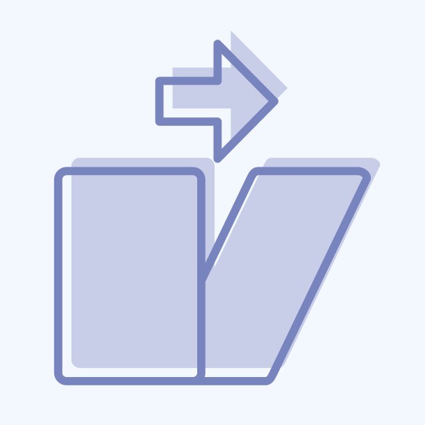 图形设计工具扭曲图标，双色调风格，简约矢量图标图片下载