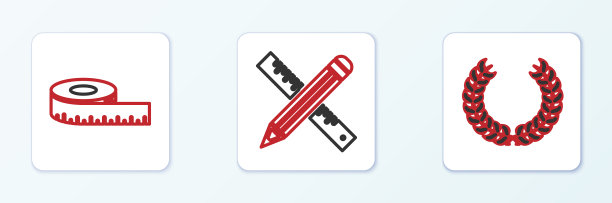 定线月桂花圈卷尺丈量并交叉图片下载