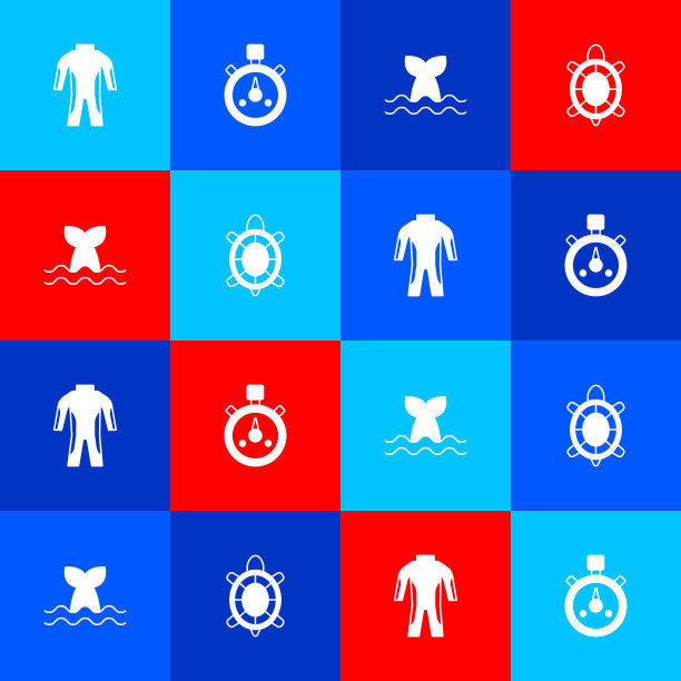 为潜水鲸鱼设置潜水服秒表图片下载