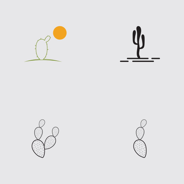 仙人掌标志设计图片下载