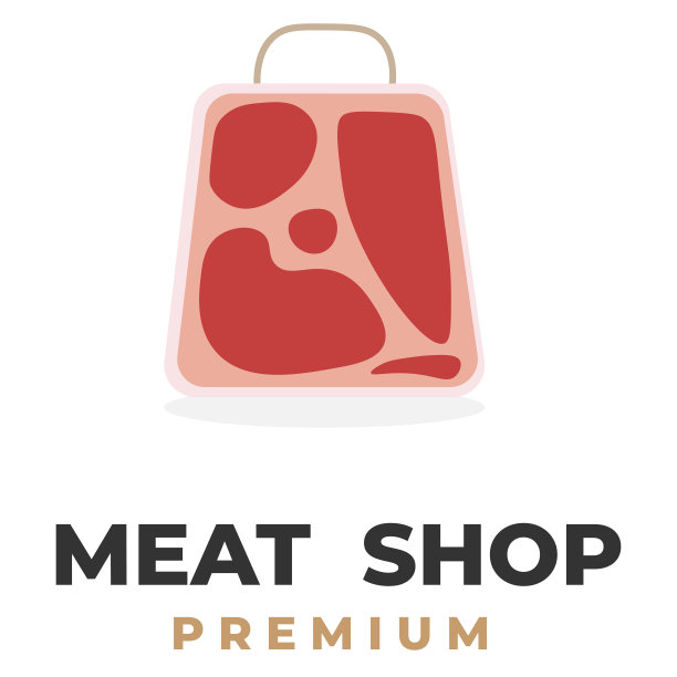 一个卖肉的商店的插图图片下载