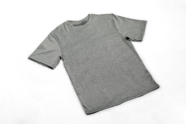 男士短袖T恤衫样机，俯视T恤，印花设计展示图片下载