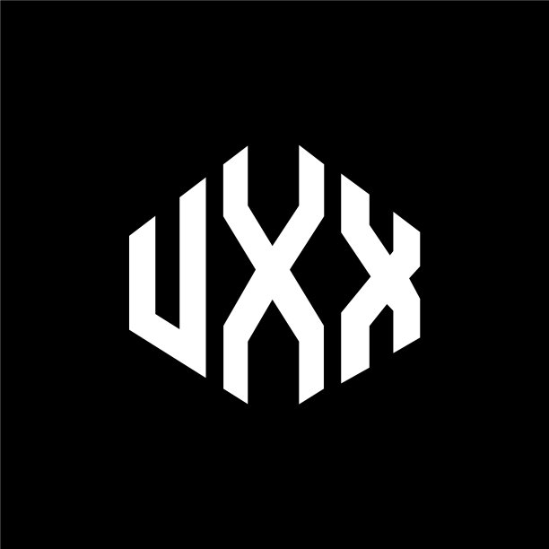 多边形UXX字母Logo设计图片下载