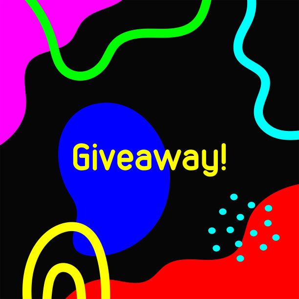 彩色抽象背景与文字赠品!手工绘制。广场矢量插图。图片下载