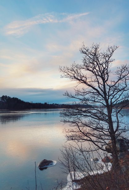 冬天在湖边裸胸图片下载