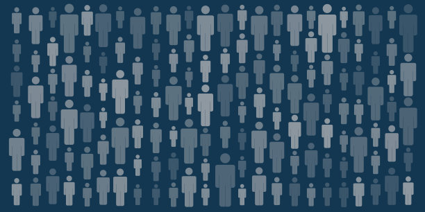 不同尺寸的站立人物图案图片下载