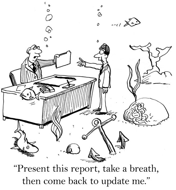 水下的办公室图片下载