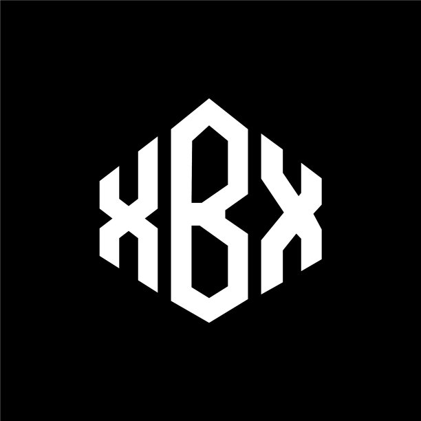 多边形XBX字母标志设计图片下载
