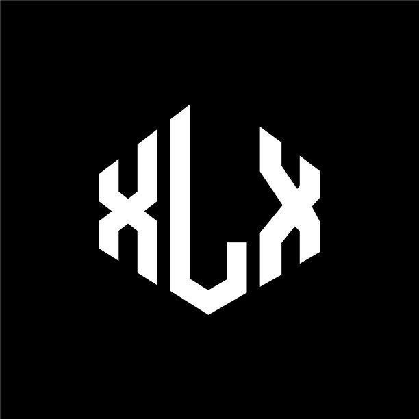 带多边形XLX字母标志设计图片下载