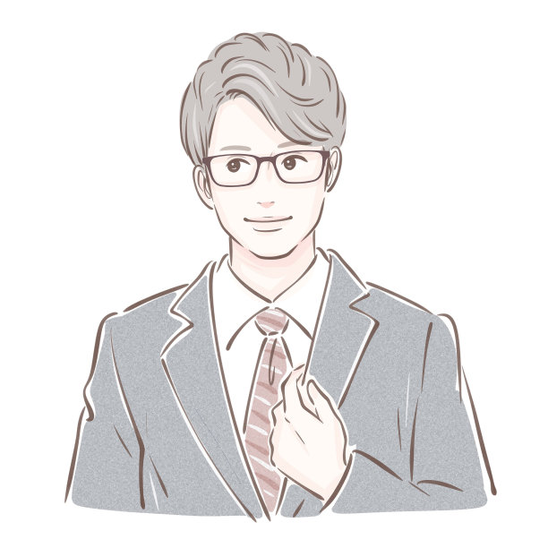 一个人的插图图片下载