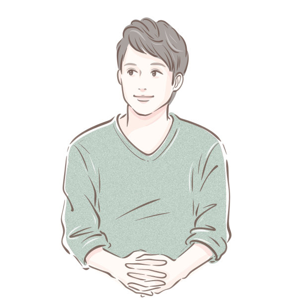 一个人的插图图片下载